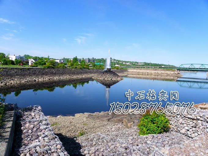 鍍鋅鋁合金鉛絲石籠河道治理